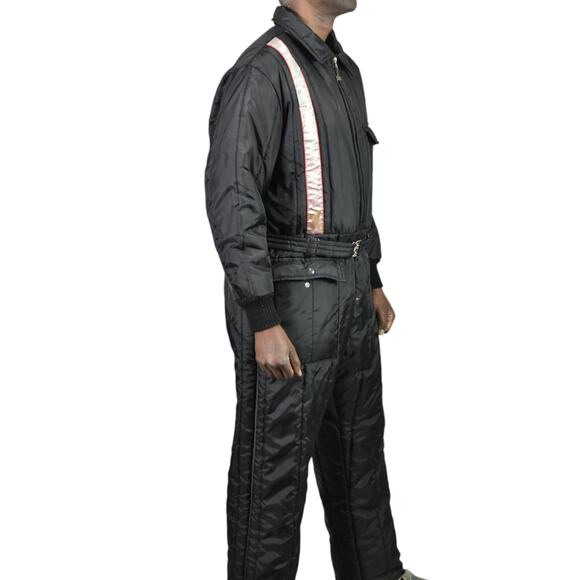 Vintage Walls Blizzard Pruf SnowSuit Black Jumpsuit Coveralls Snow Ski XL Mens - Picture 6 of 16